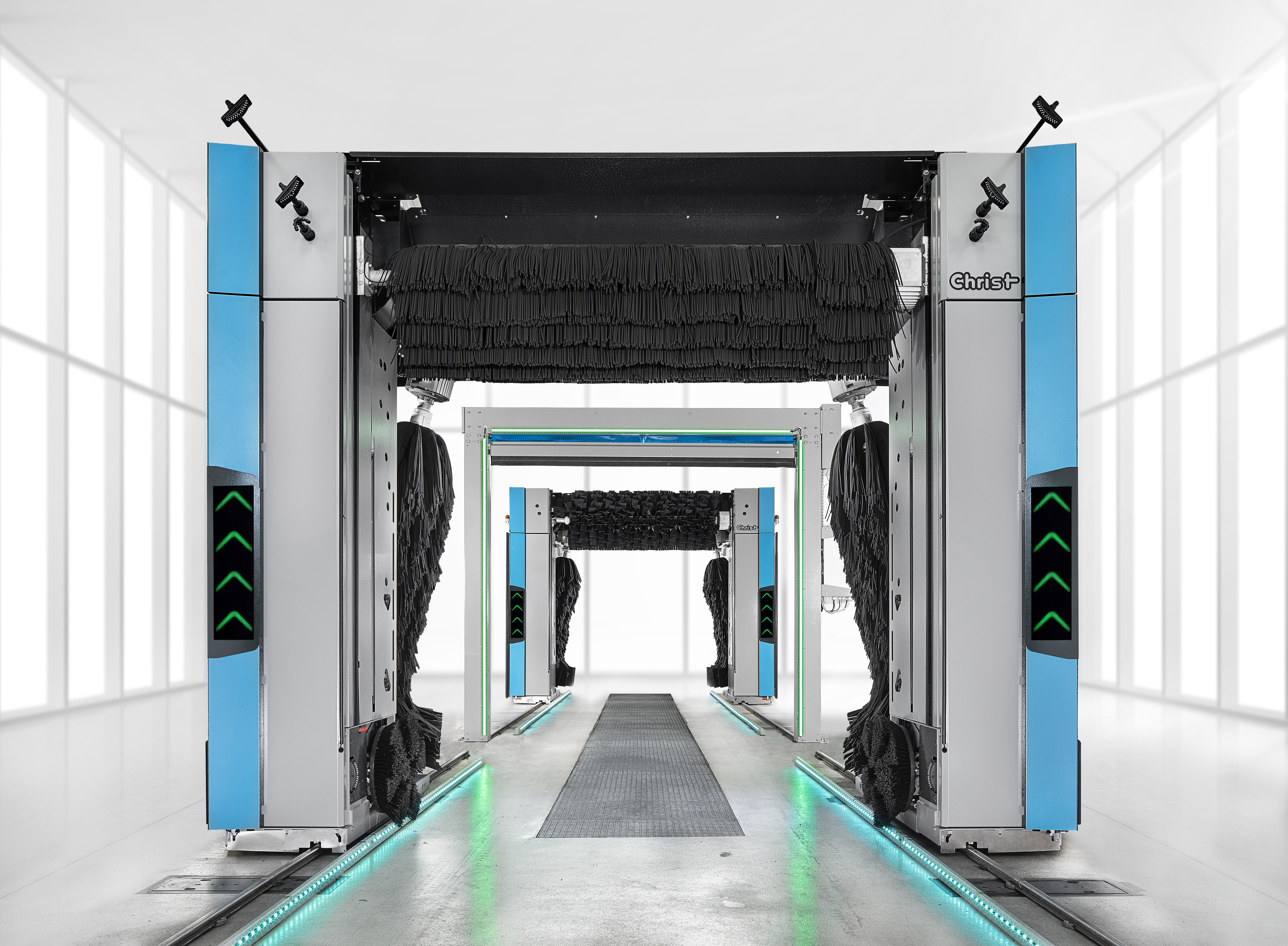 En helautomatisk, programstyrd biltvätt med tvättunnel i rollover-storlek - Alpha Takt